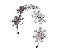 QOKLIYUI Accesorios para el Cabello de Boda con Estilo, Vestido para el Pelo con Diamantes de imitación, joyería de Moda con Temperamento de aleación, de Cristal