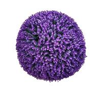 QOKLIYUI Bola de Artificial de Apariencia Realista con Bolas de de Plantas Artificiales de bajo Mantenimiento de plástico Elegante, Azul Violeta 35cm