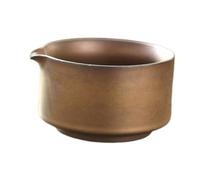 QOKLIYUI Elegante tazón de matcha de porcelana Taza té verde japonés Ceremonias Disfrute la experiencia batido Taza té verde japonés duradera y elegante Tazones batidores matcha, Bronce, 14x8cm