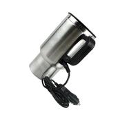 QOKLIYUI Hervidor de agua portátil para coche, 12 V, 480 ml, taza térmica premium para viajes largos, calentador de agua para coche, botella para conducción autónoma, fusible integrado, hervidor viaje