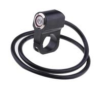 QOKLIYUI Interruptor de Faro de Manillar Impermeable, Interruptor botón pulsador, fácil Instalar, aleación Aluminio, luz indicadora Atractiva, Ajuste Universal, Montaje en Manillar, Rojo