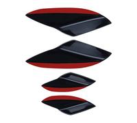 QOKLIYUI Kit de alerón difusor divisor de labios parachoques Características: Ajuste duradero y universal para pegatinas labios difusoras vehículos larga duración, Negro