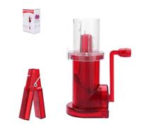 QOKLIYUI Mini máquina de tejer compacta para el hogar y viajes. Disfruta de tus manualidades en cualquier lugar. Fabricada en ABS y acero inoxidable. Carro de, rojo
