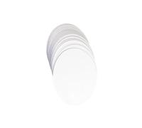 QOKLIYUI Papel en para Blanco para Botones de Insignia duraderos, 100 Piezas, Papel, fácil de Usar para Crear Botones y Pines. Suministros para Hacer Insignias en para Blanco.