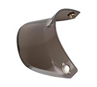 QOKLIYUI Reemplazo de Visera para Casco de Motocicleta Retro, Estilo Vintage, versátil, Parasol, Protector Solar, Cubierta Protectora, Protector contra el Viento, Café, 18 x 7.5 cm