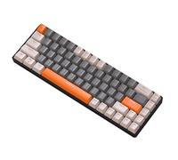 QOKLIYUI Teclado mecánico de Modo Dual, ángulo Dorado para un Funcionamiento cómodo, ABS, Bluetooth, Teclado inalámbrico para Juegos, portátiles, Tipo 3
