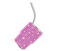 QOKLIYUI Vaso térmico de acero inoxidable brillante: dile adiós a las quemaduras en las manos y disfruta de tu bebida con seguridad. Vaso térmico resistente, rosa roja