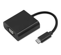 Qoltec 50376 Adaptador de Cable USB 3.1 Type C VGA Negro