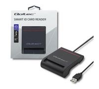 Qoltec 50642 lector de tarjeta magnética usb negro