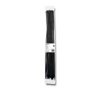 Qoltec 52214 Presilla Ladder Cable Tie Nylon Negro 50 Pieza(s) - Abrazaderas para Cables (Ladder Cable Tie, Nylon, Negro, CE, 50 cm, 4,8 mm)
