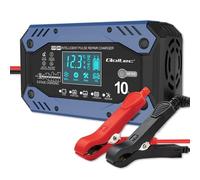 Qoltec 52482 Cargador de Baterías Inteligente para Baterías STD/AGM/Gel/Lifepo4