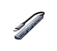 Qoltec 53790 Hub USB-C 5 en 1, PD, 2x USB 2.0