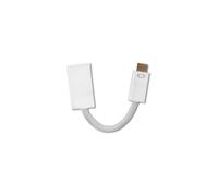 Qoltec 50519 Adaptador de Cable de vídeo 0,15 m Mini-DVI HDMI Blanco