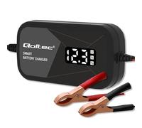 Qoltec Cargador Inteligente con microprocesador, 12 V, 2 A, batería AGM Gel LCD