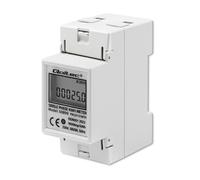 Qoltec Medidor electrónico monofásico | Medidor de consumo de energía para riel DIN | 230V | LCD | 2P