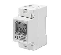 Qoltec Medidor electrónico monofásico | Medidor de consumo de energía para riel DIN | 230V | LCD | 2P