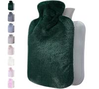 Qomfor Bolsa De Agua Caliente Con Funda Para El Alivio Del Dolor De Espalda, Cuello, Hombros Y Para Noches Acogedoras - Morado, Capacidad De 1.8L - Verde