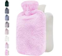 Qomfor Bolsa De Agua Caliente Con Funda Para El Alivio Del Dolor De Espalda, Cuello, Hombros Y Para Noches Acogedoras - Morado, Capacidad De 1.8L