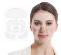 QOMJUFA 6 Pcs Parches para las Cara - Almohadillas para Suavizar e Hidratar la Piel de Ojos, Boca y Frente - Faciales Durante la Noche