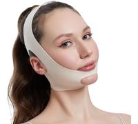 QOMJUFA Cintura per il Sollevamento del Viso,V maschera Facciali,V-Line Mento Guancia Sollevare Cinghia,Adatto a tutte le forme del viso