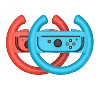 QOMJUFA Olante para Sw/OLED Joy-Con, Racing Wheel Compatible Con Mario Kart 8 Deluxe [Pack de 2] - Diseño Ergonómico