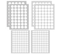 QOMJUFA Puntos Adhesivos Redondos 20/15/10 mm, 200 Pares Puntos Adhesivo Doble Cara Redondo, Cinta de Puntos Autoadhesiva de Gancho y Bucle, para Materiales de Enseñanza Escolar y Uso Doméstico