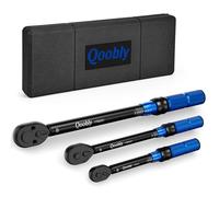 Qoobly Llave Dinamométrica 1/2" - Llave Dinamometrica 1/4" 3/8" 5-25N·m 10-60N·m 20-220N·m - 72 Dientes y Doble Escala y Precisión de ±3% Chave Dinamométrica para Bicicleta Moto Camione Bujías y Coche