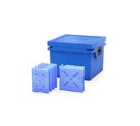 QOOL Nevera L | 43L | Fabricado en Alemania | Azul | Nevera de Alta tecnología sin Electricidad | hasta 10 días autosuficiente | Refrigeración o congelación | Caja L | Fresh