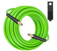 Qooltek Manguera de lavado a presión para Karcher, manguera de extensión de 10 m con conector rápido tipo clic, manguera de repuesto verde diseñada para Karcher K2 K3 K4 K5 K7, manguera de lavadora