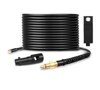 Qooltek Tubo de drenaje profesional de alta presión de 15 m, kit de manguera de drenaje y limpieza de tuberías con adaptador para Karcher K-Series y Lavor