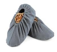 Qooplu Cubrezapatos Reutilizables para Interior | Escudo Antideslizante De Pantuflas - Cubrezapatos De Botas Gruesos,Para Hogar Lugar de Trabajo Hospital Gimnasio Laboratorio Sala de Servidores Museo