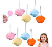 Qooplu Juego De 8 Moldes De Silicona Para Piruletas, Moldes Para Helados Con, Molde Para Hacer Polos Caseros Y Hielo, Sin BPA Fácil De Desmoldar Para Niños Y Verano