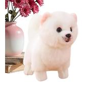Qooplu Juguetes De Peluche De Perro - 23 Cm Decoración Habitación Suave Y - Peluche De Cachorro Pomerania para Niños - para Niños, Adolescentes, Adultos, Familia, Hogar, Oficina, Coche, Salón, y