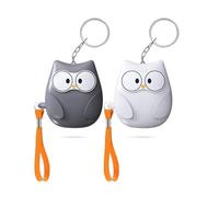 Qoosea 2 alarmas personales de Bolsillo con 130 dB, Sonido de Seguridad Personal, Llavero con luz LED, Alarma aprobada por la policía para niños y Mujeres Mayores