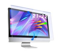 Qoosea 21-22 Pulgadas Protector de Pantalla Bloqueador de Luz Azul para Monitores de Ordenador Ajuste Universal 490x317mm Anti-Resplandor Protección UV para Trabajo Prolongado y Juegos(21-22" 16:9)