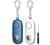 Qoosea Llavero Alarma Personal 135dB con Luz Estroboscópica para Mujeres, Niños, Estudiantes, Ancianos - Alerta de Seguridad, Autodefensa de Emergencia, Carrera Nocturna, Senderismo