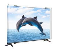 Qoosea Protector de Pantalla de TV 55 Pulgadas, Transparente HD Acrílico Panel Protector de Televisión para Soporte de Solo/Doble Punto, Panel Acrílico para TV Protección Reduce Arañazos