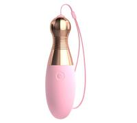 Qoosea Vibrador de Bala, Vibradores Mujer con 10 Modos de Vibración Ajustables, Huevo Vibro Erótico Juguetes Sexuales, Vibradores punto G Impermeable USB para Mujeres Parejas (Rosa)