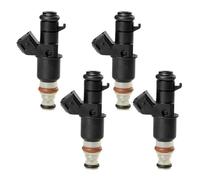 QOPUYNH Coche Inyector Combustible Inyector Combustible inyección OEM #16450-PPA-A01, 4 Uds., para Civic Si Hatchback para CR-V para CR-V 2.0L 2.4L, 13501289-101, FJ484, 16450PPAA01
