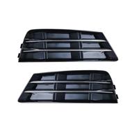 QOPUYNH Parrilla lámpara antiniebla Rejilla de Parachoques Delantero Coche para A4 B9 2016 2017 2018 Cubierta luz antiniebla Marco decoración Malla 8W0807681R 8W0807682R(Sliver Pair)