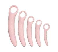 Qoqiu 5-Pack Silicone Pelvic Floor Dilator - Muscle Training Wand for Women's Health & Postpartum Recovery