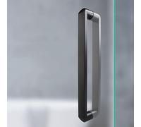 QORGJFBQR Juego de manijas y Tiradores para Puertas de Ducha de Vidrio | Pomos para Puertas de baño, mamparas de Ducha, manijas Interiores y Exteriores - 1 par (tamaño: 500 mm)