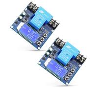 Qoroos 2 controladores de corte de bajo voltaje CC 6-60 V 30 A, módulo de protección de descarga de carga de desconexión de bajo voltaje con controlador de pantalla LCD, módulo de interruptor de