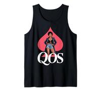 QOS Negro Mujeres Reina De Espadas Sexy QOS Camiseta sin Mangas