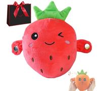 Qosigote Juguete de peluche de música interactiva, juguete con sensor musical de Banana Plush con sonidos, soporte de plegado, juego de batalla y ritmo, perfecto para la unión de los niños, momentos