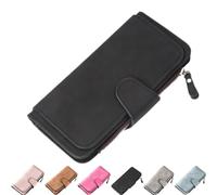 Qosigote Small Wallets for Women Clearance, Women Large Capacity Credit Card Wallet, Retro Glamorous Multiple Slots Women Wallets, PU Leather Trifold Wallets, Simple Look and Classic Colors (Black)