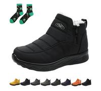 Qosigote Women’S Insulated Snow Boots, Fur Lined Winter Boots For Women Waterproof, Non-Slip, Comfortable Warm Winter Shoes (black,43)
