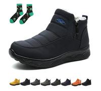 Qosigote Women’S Insulated Snow Boots, Fur Lined Winter Boots For Women Waterproof, Non-Slip, Comfortable Warm Winter Shoes (blue,41)