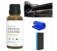 Qosneoun Cristal Coating para Plástico del Carro, Crystal Coating For Car, Plastic Parts Crystal Coating, Automotive Crystal Coating, Suitable For Various Vehicles and Car Maintenance (1pcs)