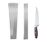 QoTang 5 piezas acero para cuchillos 1095 acero para muelles, para bricolaje herramienta para fabricar cuchillos de chapa en bruto, 30x3,2x0,3 cm